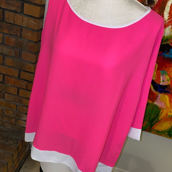 Hot pink ladies top - Picture 3 of 4